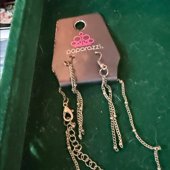 Paparazzi Gold Key Necklace and Matching Earrings - Picture 6 of 6